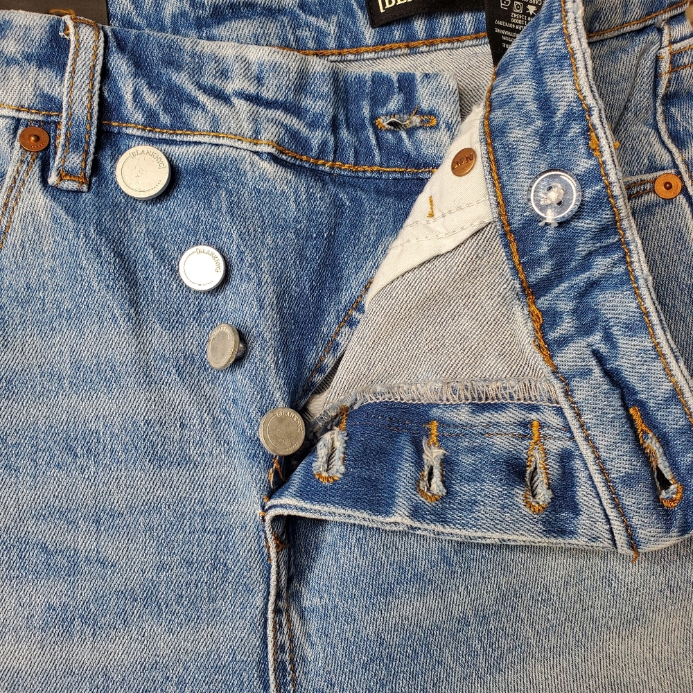 Blanknyc Wide Leg jeans womens size 26 button fly blue denim nwt - Picture 6 of 9